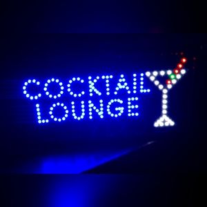 LED. Light up cocktail party bar sign